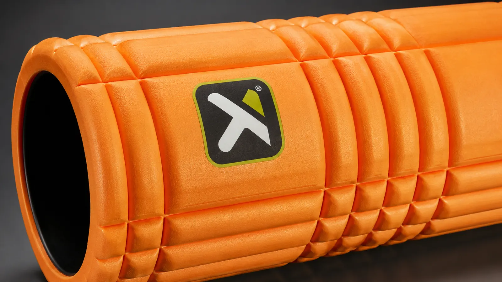 Close-up of TriggerPoint GRID surface texture showing three foam density zones